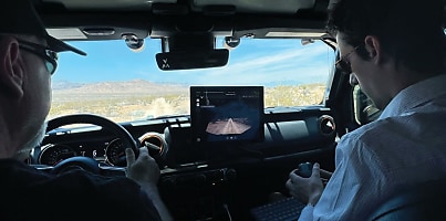 Visionary Machines Vanguard inside vehicle dc mjzrto