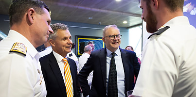 mark hammond matt thistlethwaite anthony albanese Navy Week 2024 dc xm6q7v