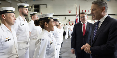 marles HMAS Canberra sailors dc j5wq7n