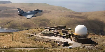 raf typhoon overflying saxa vord dc j3wgpc