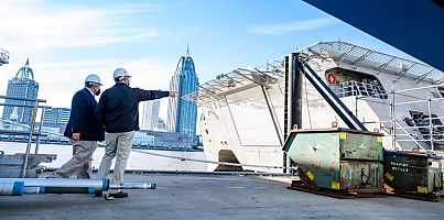 shipyard tour of Austal USA dc ix3iqs