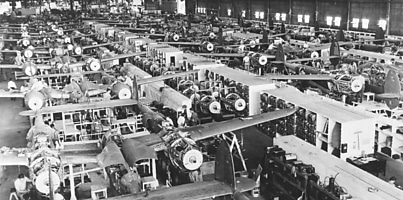 wwII airplane factory dc xwffxs