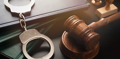 arrest trial verdict handcuffs gavel lw mpbzyv