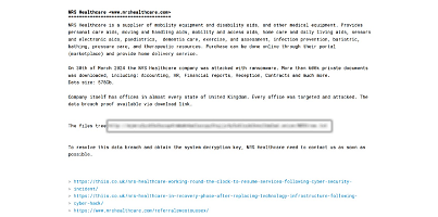 NRS Healthcare Ransomhub cghrv7