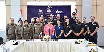 Official opening of new space at Royal Thai Police Forensic Facility in Lampang Thailand cn9pkv