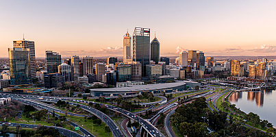 perth cbd sunset reb xszpwd