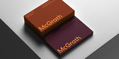 mcgrath rebranding business cards 2024 reb iq6p0o