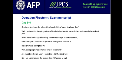 Romance scam script n8dweg