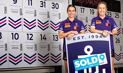 fremantle AFLW team real estate sponsorship reb l7rqdn