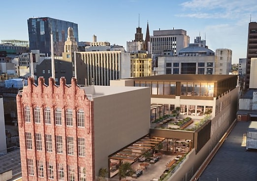 CBD Melbourne aerial reb