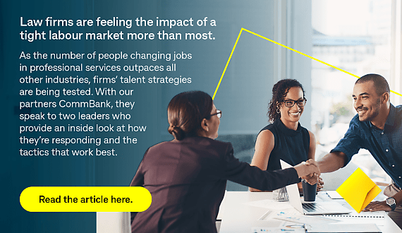 Law firms are feeling the impact of a tight labour market more than most