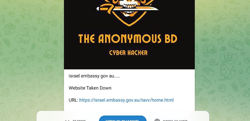 Bangladeshi hacking group claims takedown of Australian embassy website