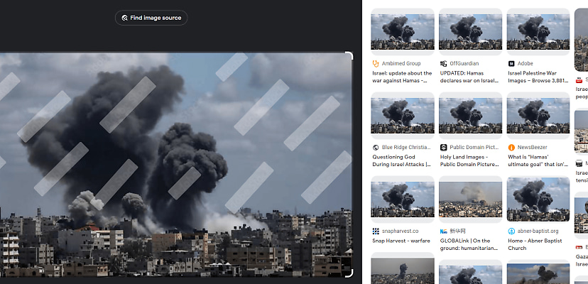 AI-generated pictures of the Israel-Hamas war being sold by Adobe