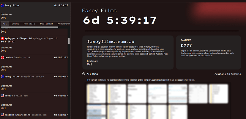 Exclusive: Aussie creative agency Fancy Films hit by alleged Killsec hack