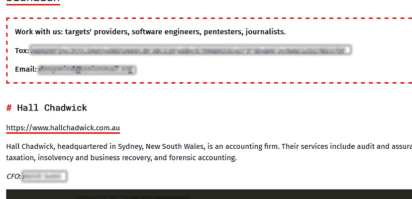 Exclusive: BianLian ransomware group claims hack of Sydney-based Hall Chadwick