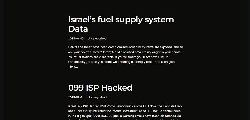 Pro-Palestinian hackers target Israel in wake of attack on Iran
