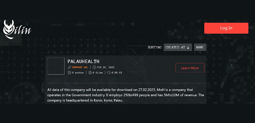 Exclusive: Qilin ransomware gang claims hack of Palau Ministry of Health and Human Services