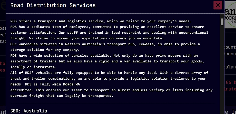 Exclusive: WA firm Road Distribution Services hit by Sarcoma ransomware