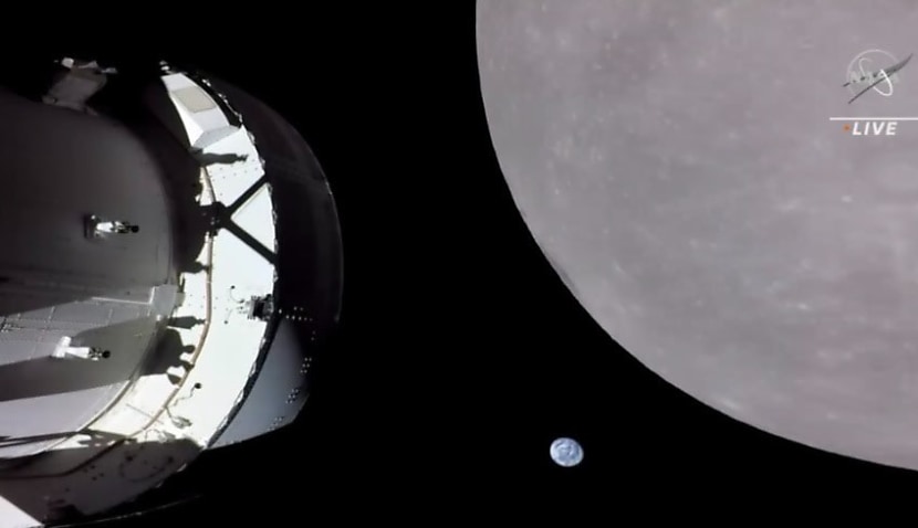 NASA photo shows Artemis 1 approaching moon