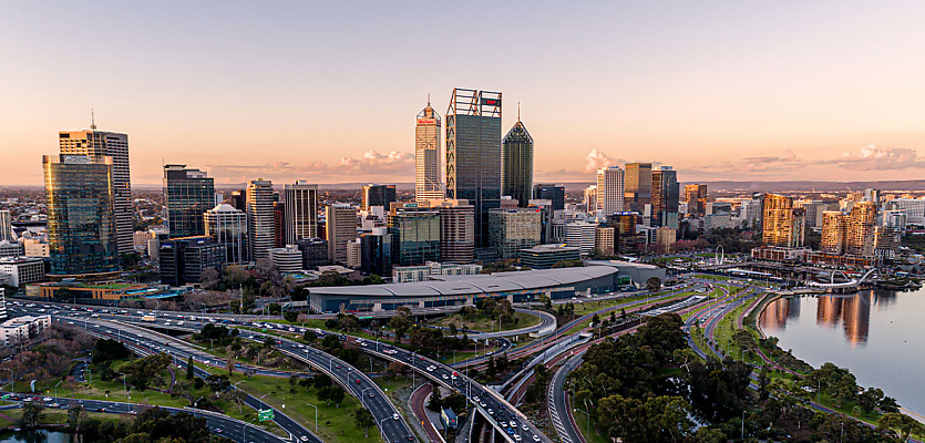 perth cbd sunset reb xszpwd