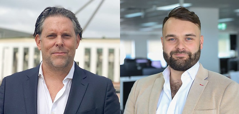 phil tarrant and liam garman reb v06zmj