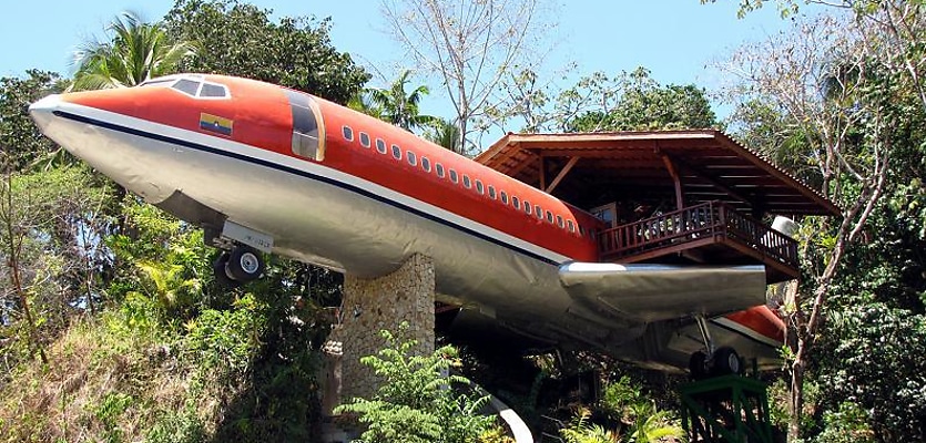 airplane hotel room conversion costa rica