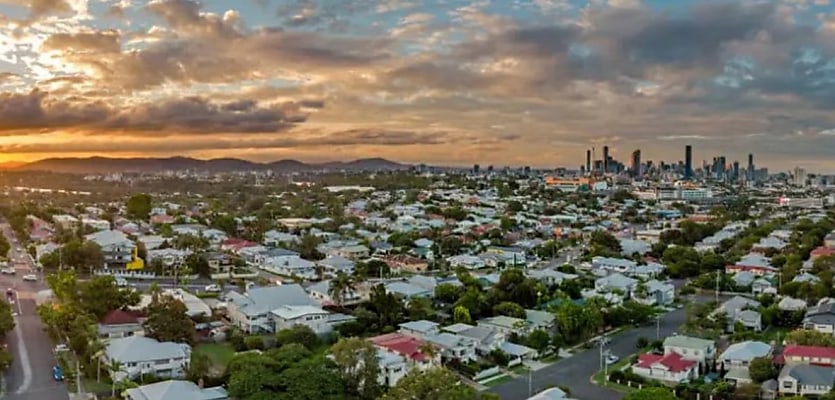 brisbane suburbs aerial reb avnz3j