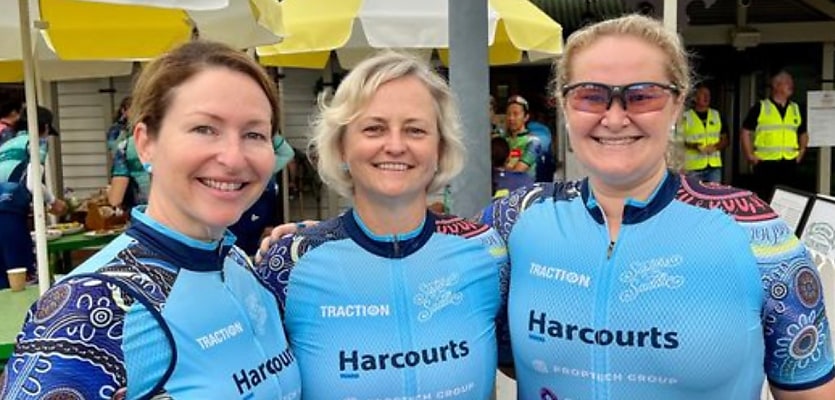 harcourts charity bike ride reb hvnfz2