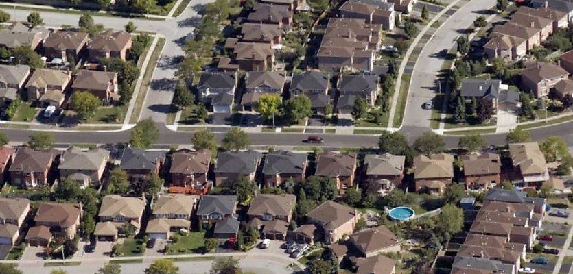 housing suburbs aerial mb jkpe5w