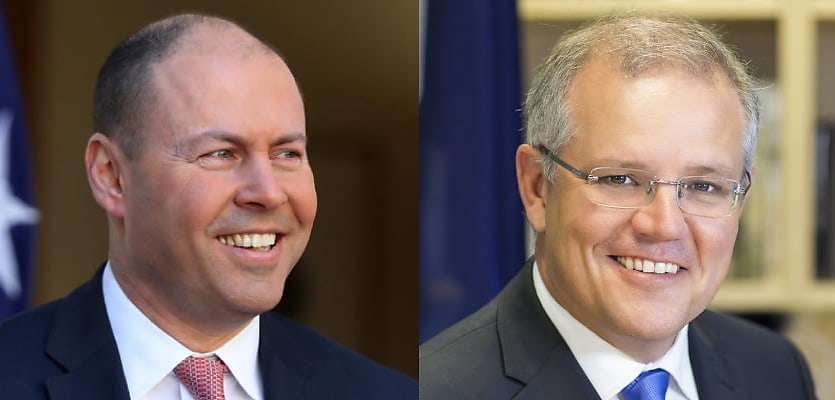 Josh Frydenberg Scott Morrison reb