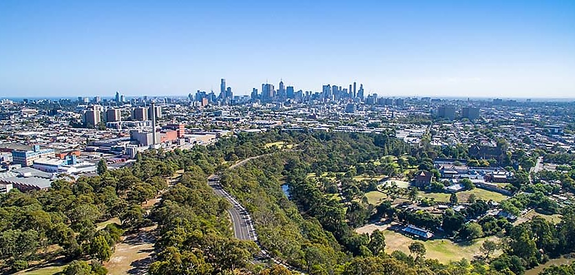 Melbourne high aerial reb