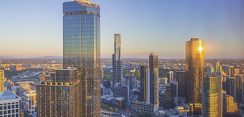 Melbourne new CBD aerial reb