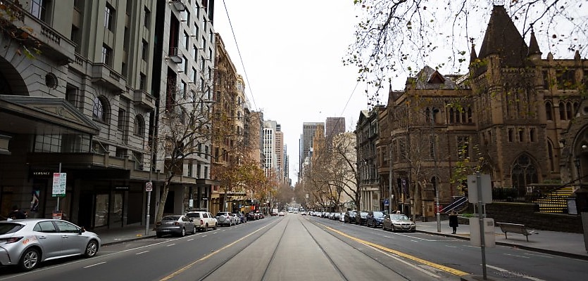 Melbourne street lockdown reb