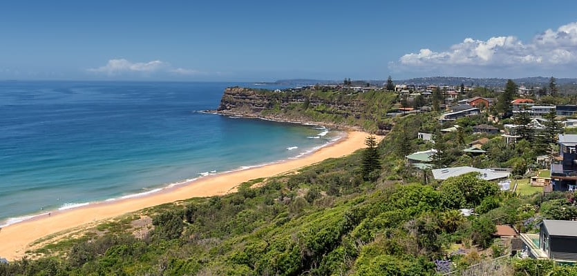 Sydney northern beaches aerial reb