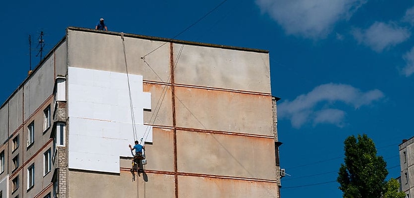 apartment building cladding reb