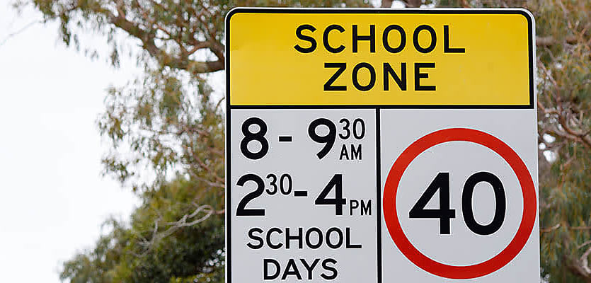 school zone sign reb