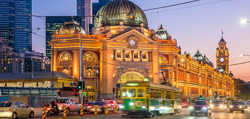 melbourne flinders station street reb p5flbv