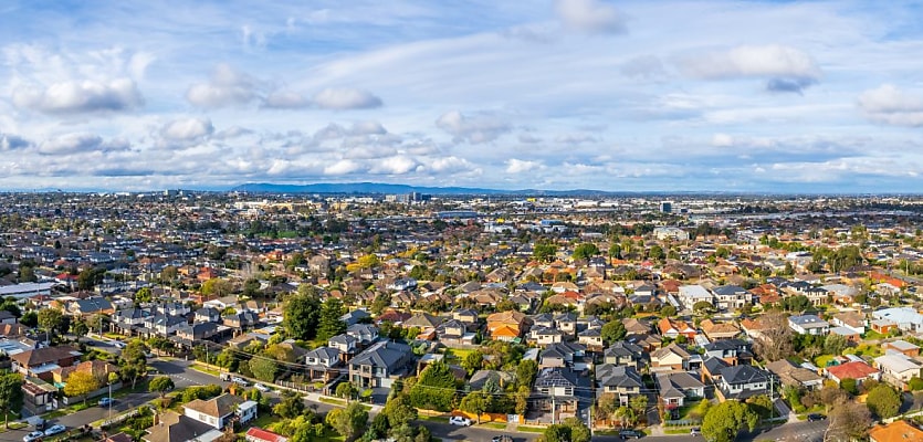 southeast melbourne suburbs aerial reb oqmby0