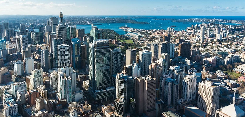 sydney CBD top aerial view reb kmmnyr