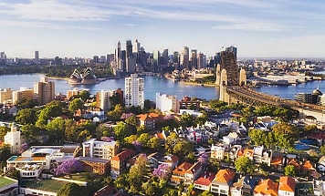 sydney suburbs aerial reb