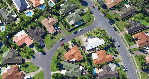 aerial suburbs new mb