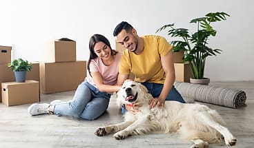 happy couple pet dog_spi_czz6uv