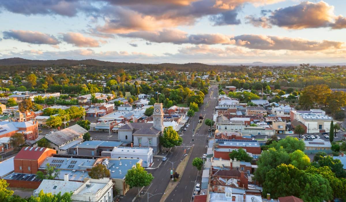 castlemaine township aerial spi p1qy2v