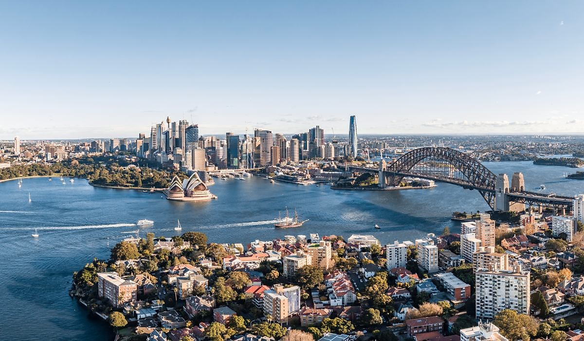 sydney harbour new aerial shot spi oe0q1q