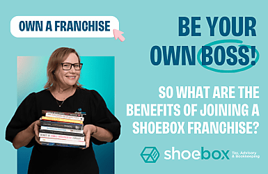 How does owning a Shoebox franchise benefit you?
