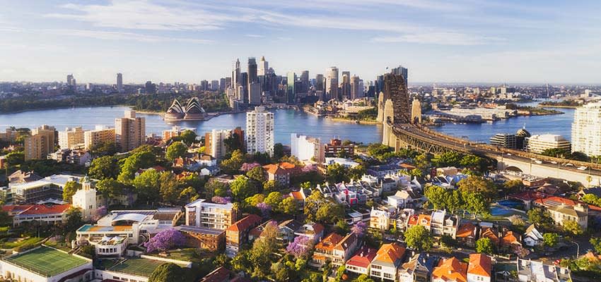 sydney suburbs aerial reb