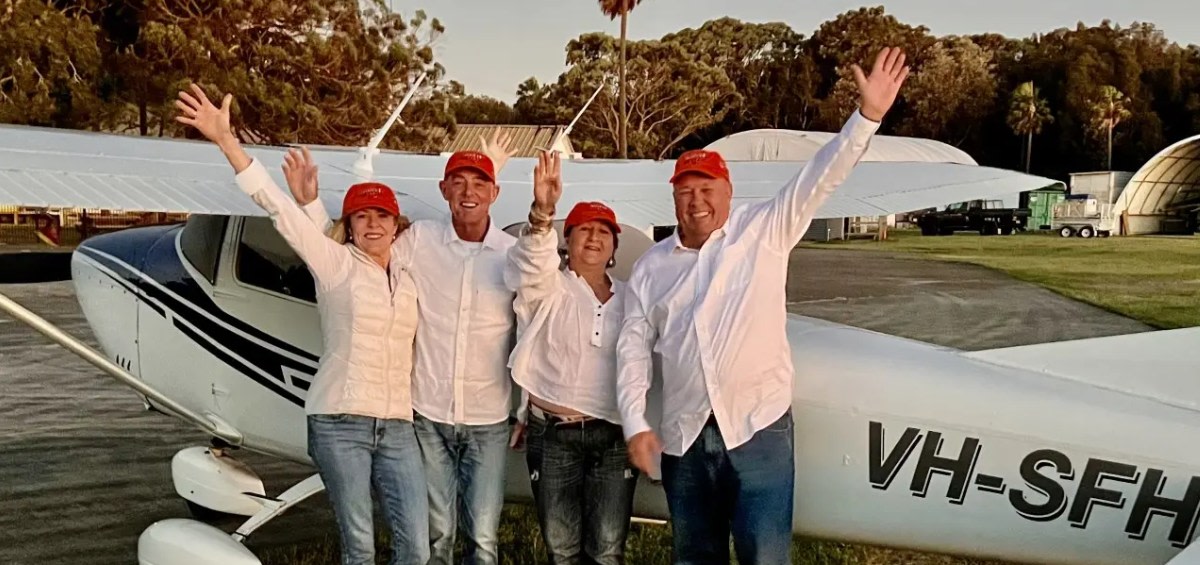 Ready for take-off: Agents take to the skies for charity race