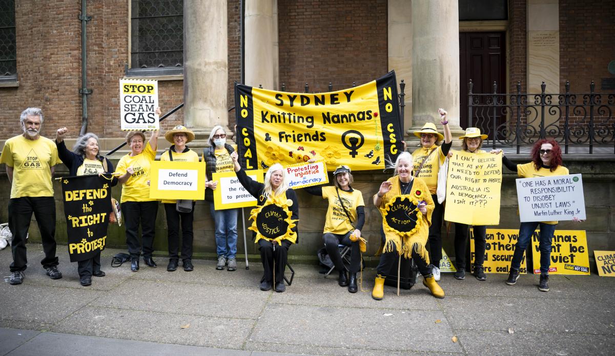 Knitting Nannas launch challenge over NSW anti-protest laws - Vimarsana News
