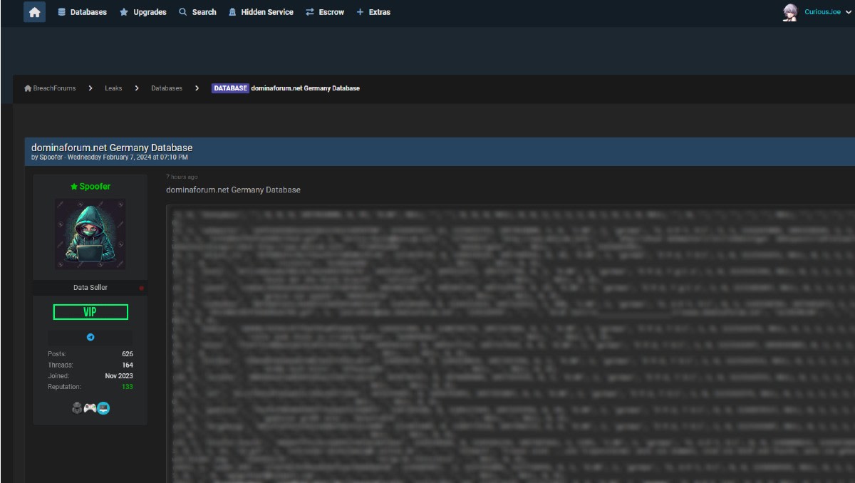 Hacker leaks more than 12,000 user records from German fetish forum - Cyber Daily