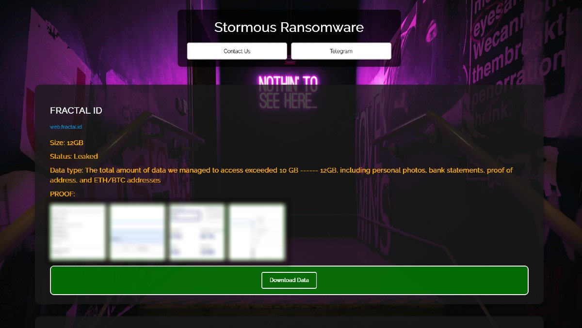 独占記事：Stormous ランサムウェア集団がブロックチェーン ID 企業 Fractal ID をハッキングしたと主張